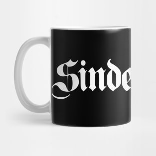 Sindelfingen written with gothic font Mug